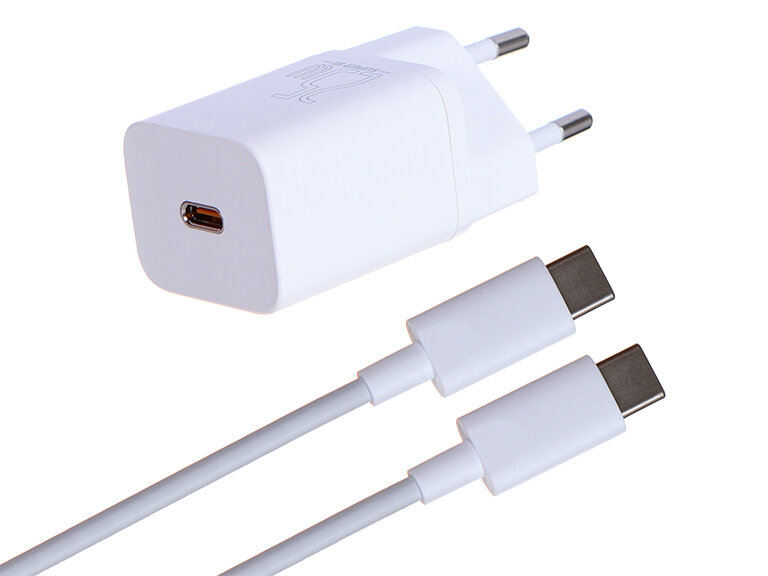 Зарядное устройство для телефона BASEUS Super Si USB-C + Кабель Type-C-Type-C 3A 25W черный