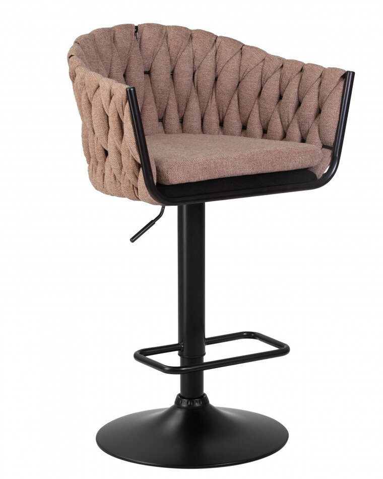 Барный стул Leon LM-9690 коричневая ткань (LAR 275-3) DOBRIN