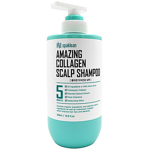 Шампунь Spaklean Amazing Collagen Scalp Shampoo, 500 мл.