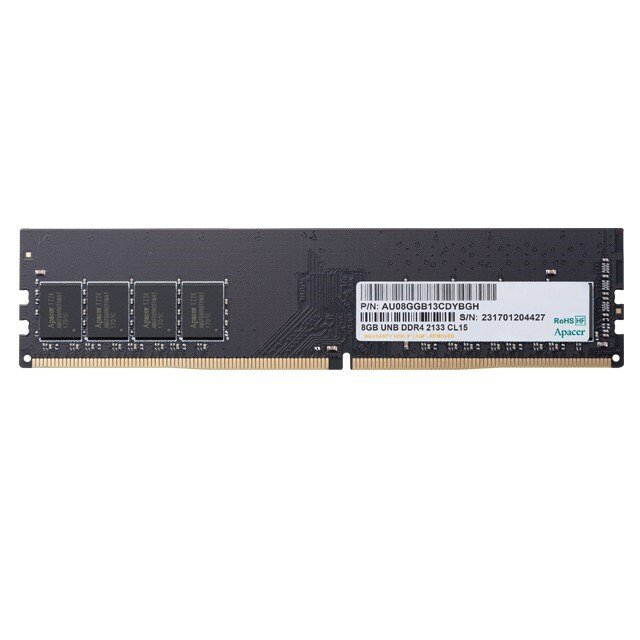 DIMM DDR-4 8GB PC4-21300 DDR4-2666 Apacer EL.08G2V.GNH (AU08GGB26CQYBGH) CL19, 1.2V, 1R