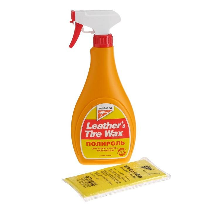 фото Полироль Leather & Tire Wax для кожи, резины и пластмассы, 500 мл