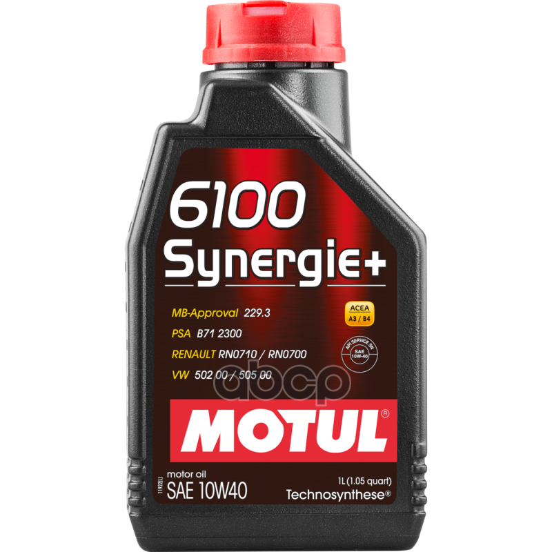 MOTUL 6100 Synergie+ 10W-40 Синтетика 10W-40 1 Л.