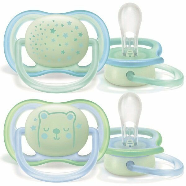 Пустышка Philips Avent серии Berry Nighttime для мал., 0-6 мес., 2 шт. SCF376/11