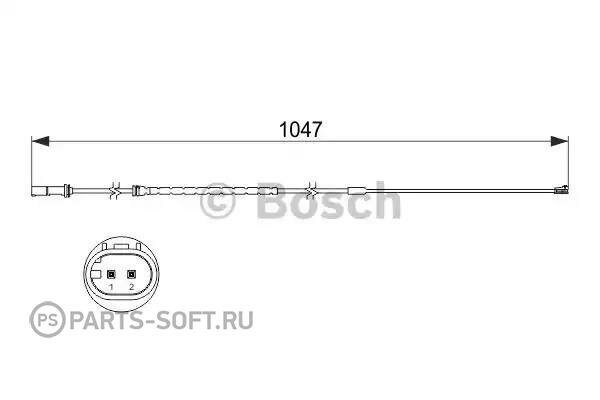 BOSCH 1987473512 Датчик износа колодок