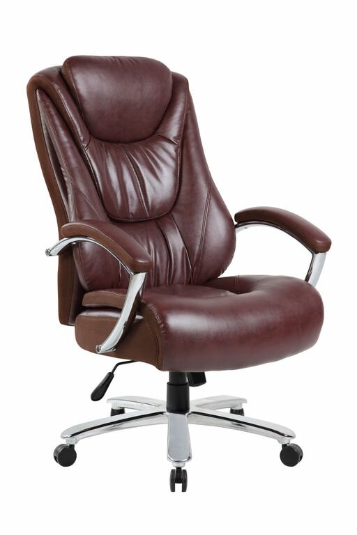 Кресло для руководителя в офис Riva Chair 9373 экокожа Коричневый