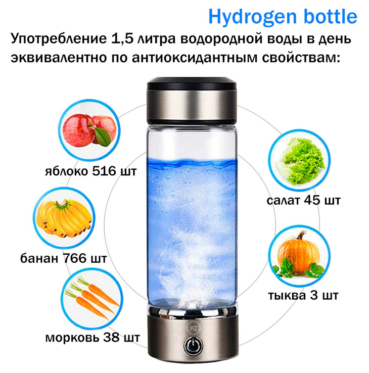 Генератор водорода, водородная бутылка Hydrogen Bottle Hydra - фотография № 3