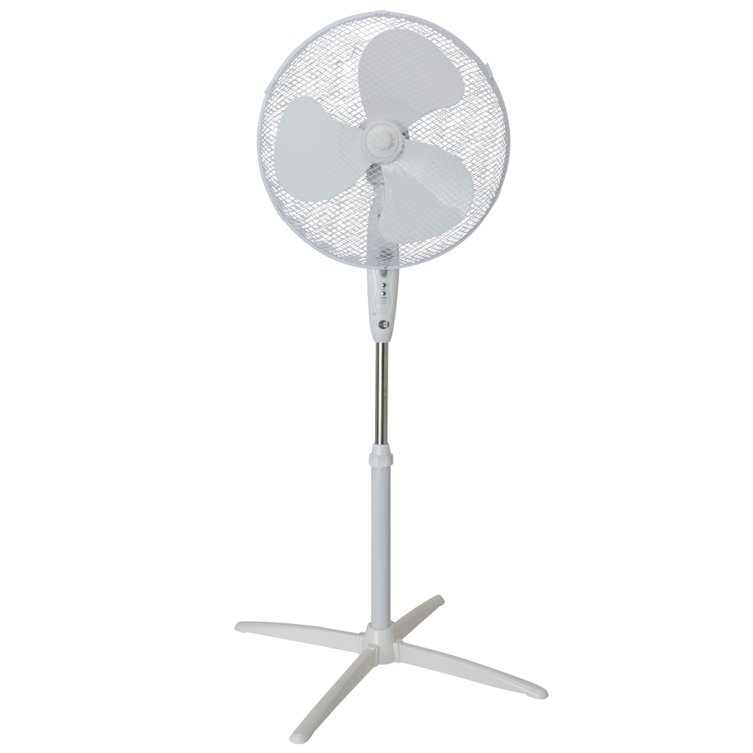 Вентилятор напольный Equation Altona 45 Вт D40 см с пультом управления цвет белый - фотография № 1