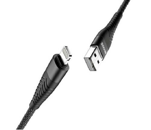 Кабель USB-Lightning черный 1м CB725-U8-10B WIIIX