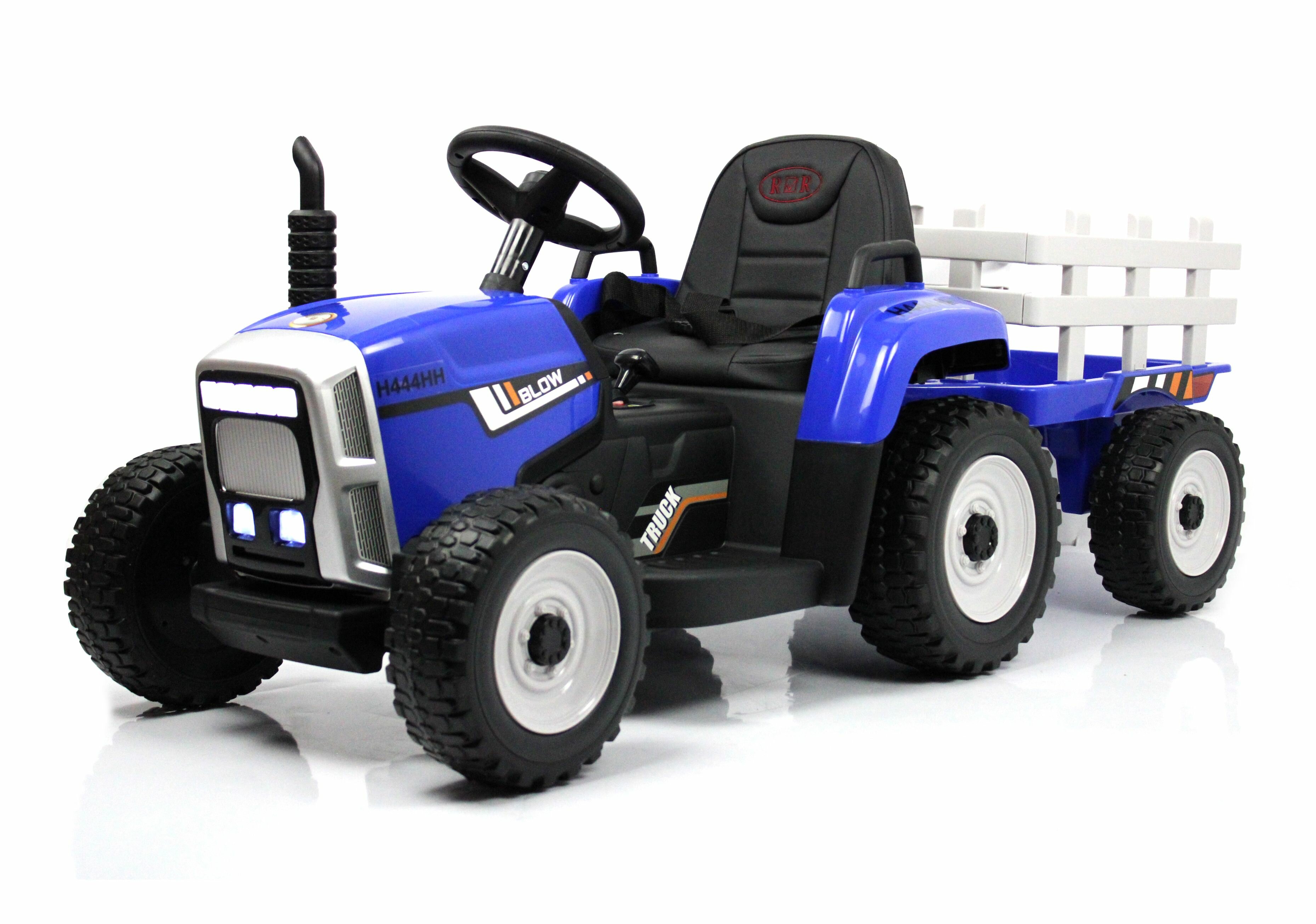 Детский электромобиль-трактор H444HH синий