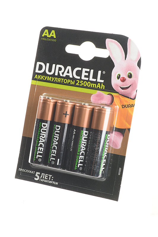 Duracell Аккумулятор Duracell Ni-MH TURBO AA 2500mAh BL4  4шт (HR6-4BL)