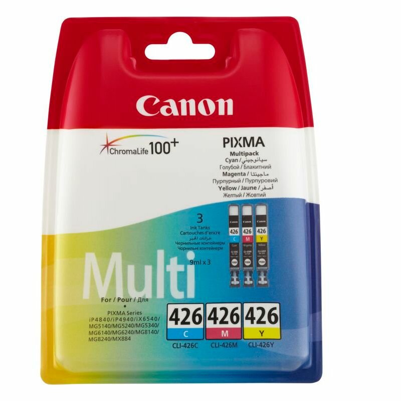Картридж Canon CLI-426 C/M/Y для Pixma MG5140/5240/6140/8140 4557B006 / 4557B005