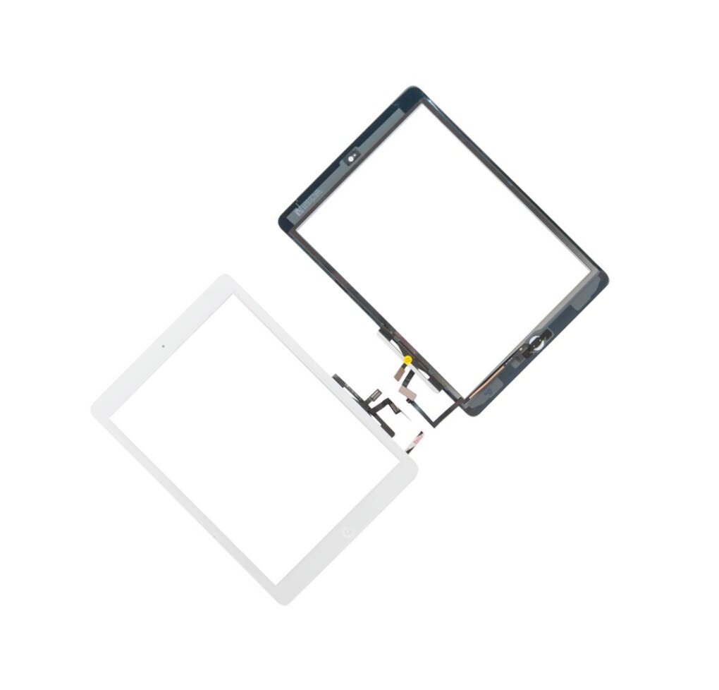 Touchscreen / Тачскрин с кнопкой Home и клейкой лентой для Apple для iPad Air белый