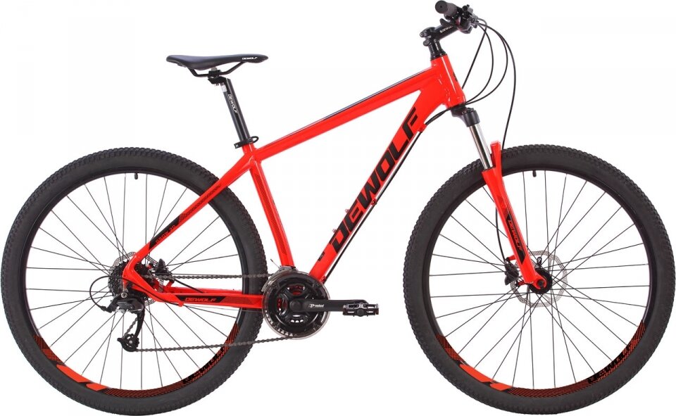 Велосипед DEWOLF GROW 20 (2022) neon red/black/red 22