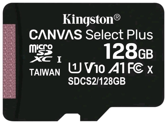 Карта памяти MicroSDXC KINGSTON Canvas Select Plus 128GB (SDCS2/128GBSP)