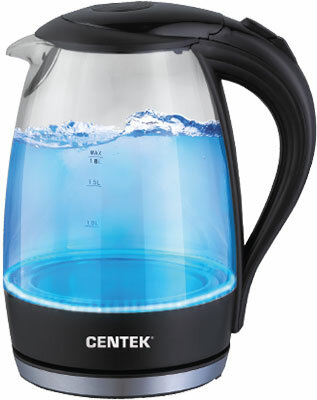 Чайник электрический Centek CT-0042 Black стекло