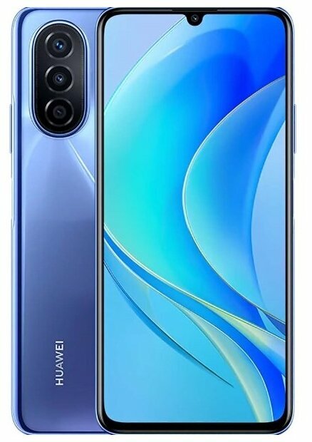 Смартфон Huawei Nova Y70 128Gb 4Gb голубой перламутр моноблок 3G 4G 2Sim 6.75" 720x1600 Android 11 H