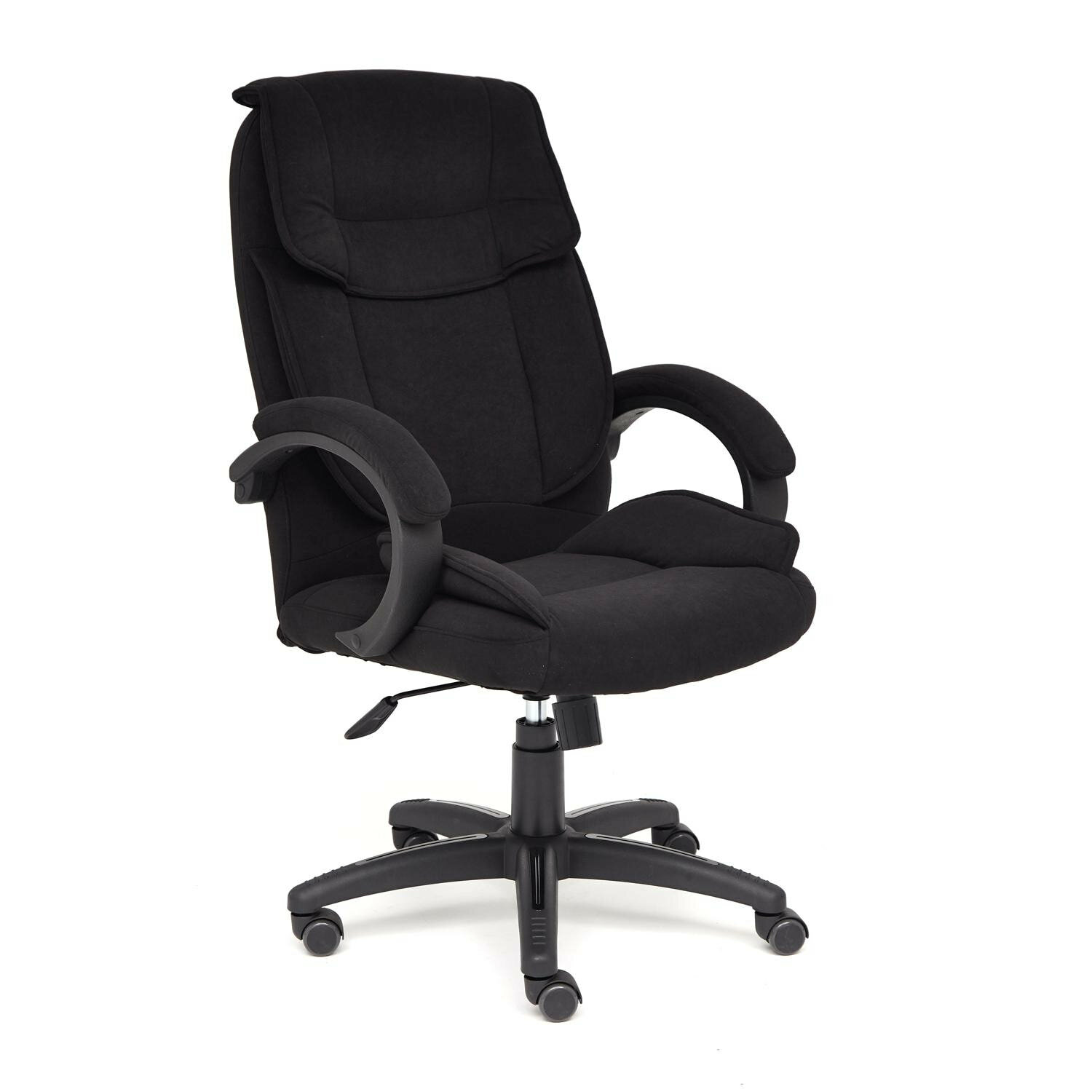 Кресло компьютерное TetChair OREON флок, черный, 35
