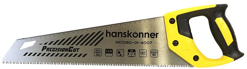 Ножовка по дереву Hanskonner HK1060-01-4007 400 мм 7-8 TPI