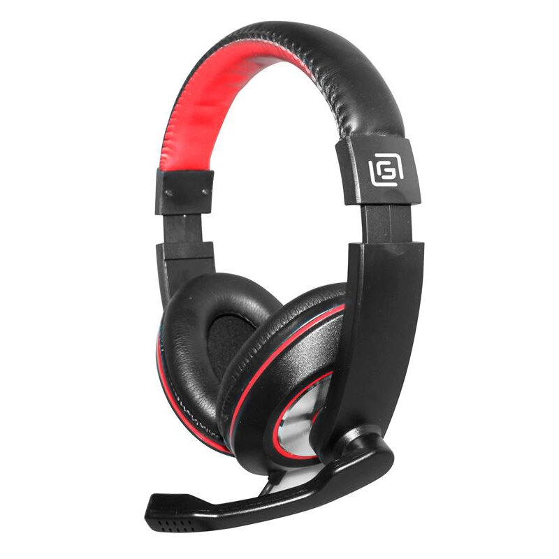 Гарнитура для ПК Oklick HS-L390G DRAGON черный/красный 1.8м (JD-728S)