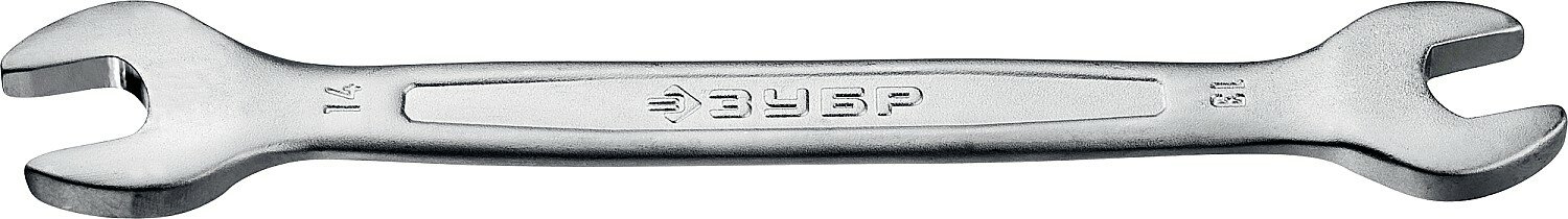 Рожковый гаечный ключ 13 x 14 мм, ЗУБР - фотография № 1