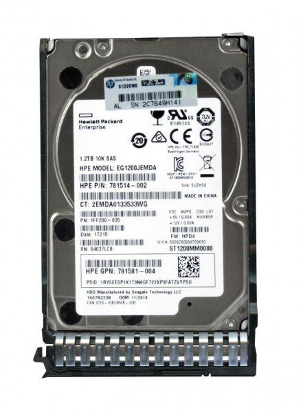   HP 781581-004 1,2Tb 10000 SAS 2,5" HDD