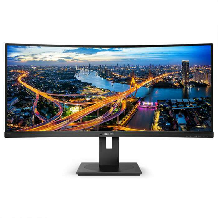 34" Philips 346B1C изогнутый 3440x1440 100Гц VA W-LED 21:9 5ms(GtG) HDMI DP USB-C USB-B 4*USB3.2 RJ45 80M:1 3000:1 178/178 300cd Tilt Speakers Black ( 346B1C/00 )