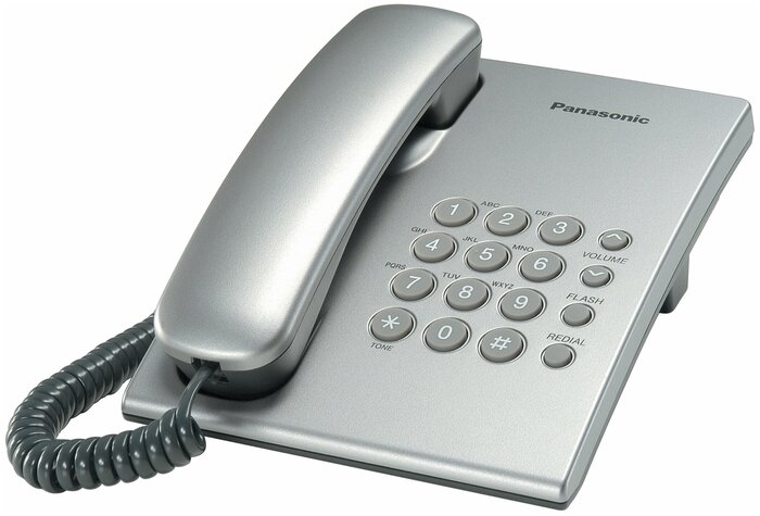 Телефон Panasonic KX-TS2350RUS, серебристый