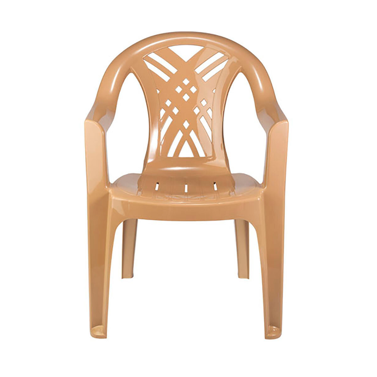 Кресло пластиковое Стандарт Пластик Престиж-2 84 x 60 x 66 см бежевое