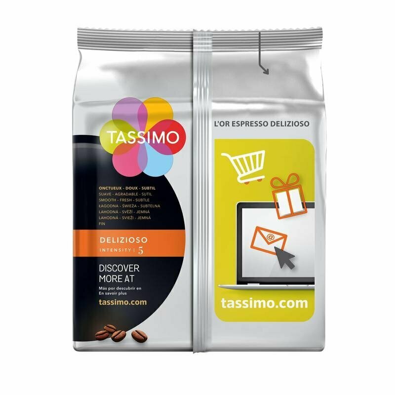 Кофе в капсулах для кофемашин Tassimo L'or Espresso Delizioso 16 штук в упаковке, 1722025 - фотография № 3