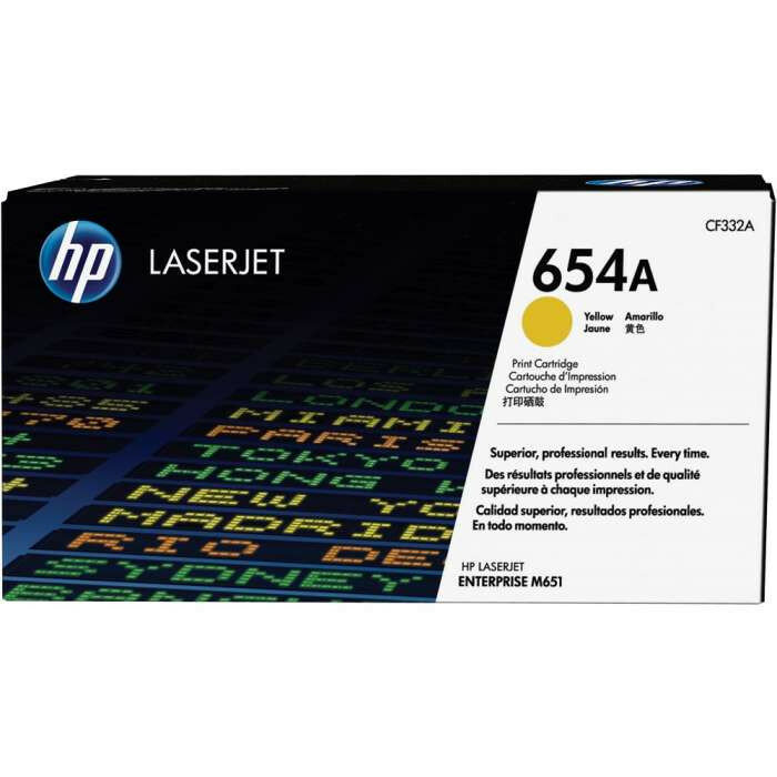 Картридж Cartridge HP 654A для CLJ M651, желтый (15 000 стр.)