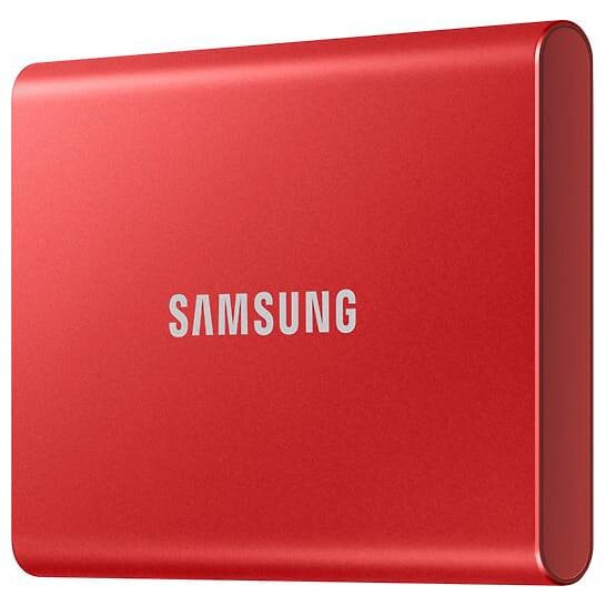 Внешний SSD Samsung T7, 2 ТБ, красный MU-PC2T0R/WW