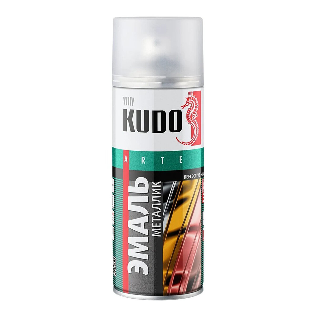 Аэрозольная акриловая краска металлик Kudo KU-1052, 520 мл, малина