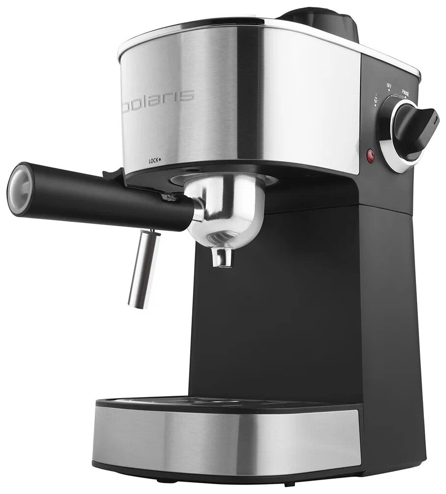 Кофеварка Polaris PCM 4009, серебристый/черный (RU)