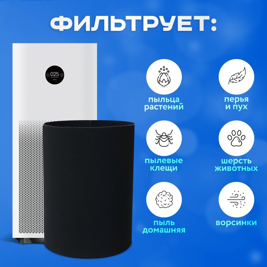 Фильтр для очистителя воздуха Xiaomi mi air purifier 2 и 2S предварительной очистки. Многоразовый. - фотография № 7