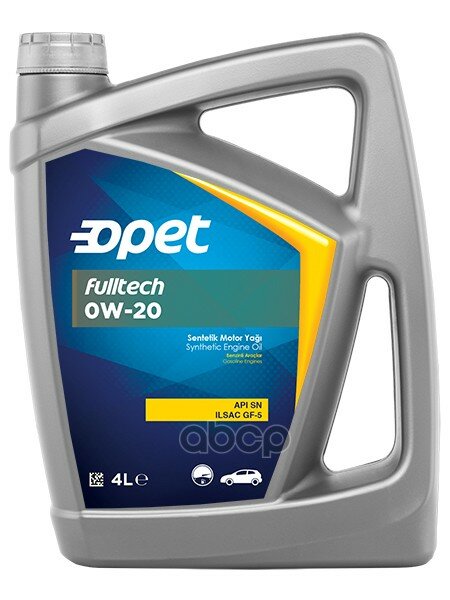 OPET Масло Моторное Fulltech 0w-20 4l