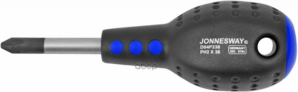 Отвертка Крестовая Full Star Ph#2х38 89мм Jonnesway арт. D04P238