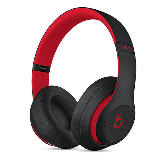 Беспроводные наушники Beats Studio 3 Wireless mini jack 3.5 mm Defiant Black-Red (MX422)