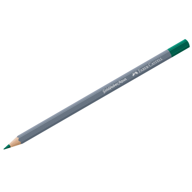 Карандаш акварельный художественный Faber-Castell "Goldfaber Aqua", цвет 163 изумрудно-зеленый, 2 штуки