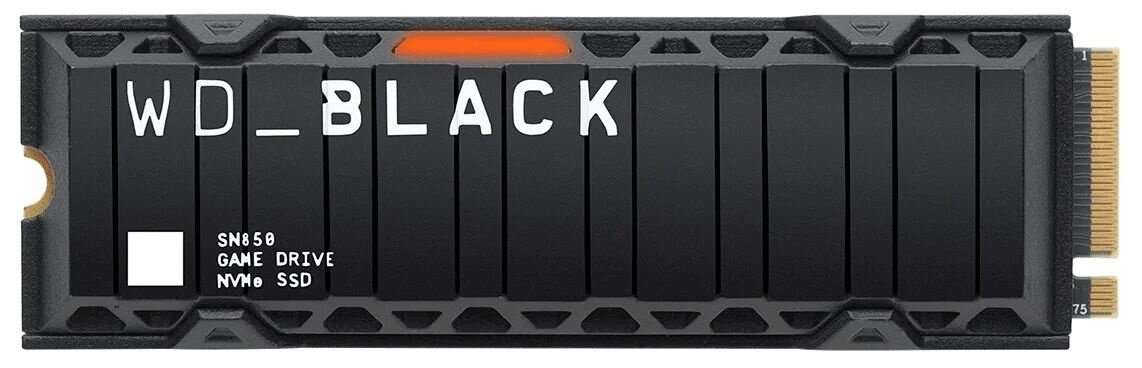 Жесткий диск SSD M.2 WD_Black SN850 1Tb (WDS100T1XHE) RGb подсветка