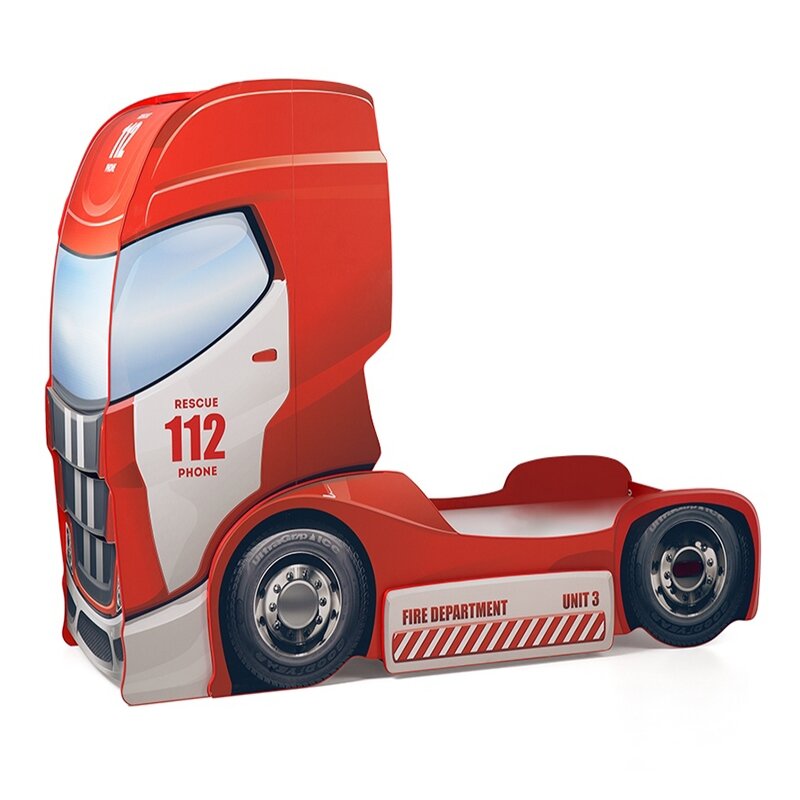 Futuka Kids кровать-грузовик одноярусная FireTruck