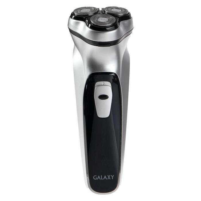 Электробритва Galaxy GL 4209, 5 Вт, АКБ, роторная, триммер, цвет серебро (1 шт.) - фотография № 2