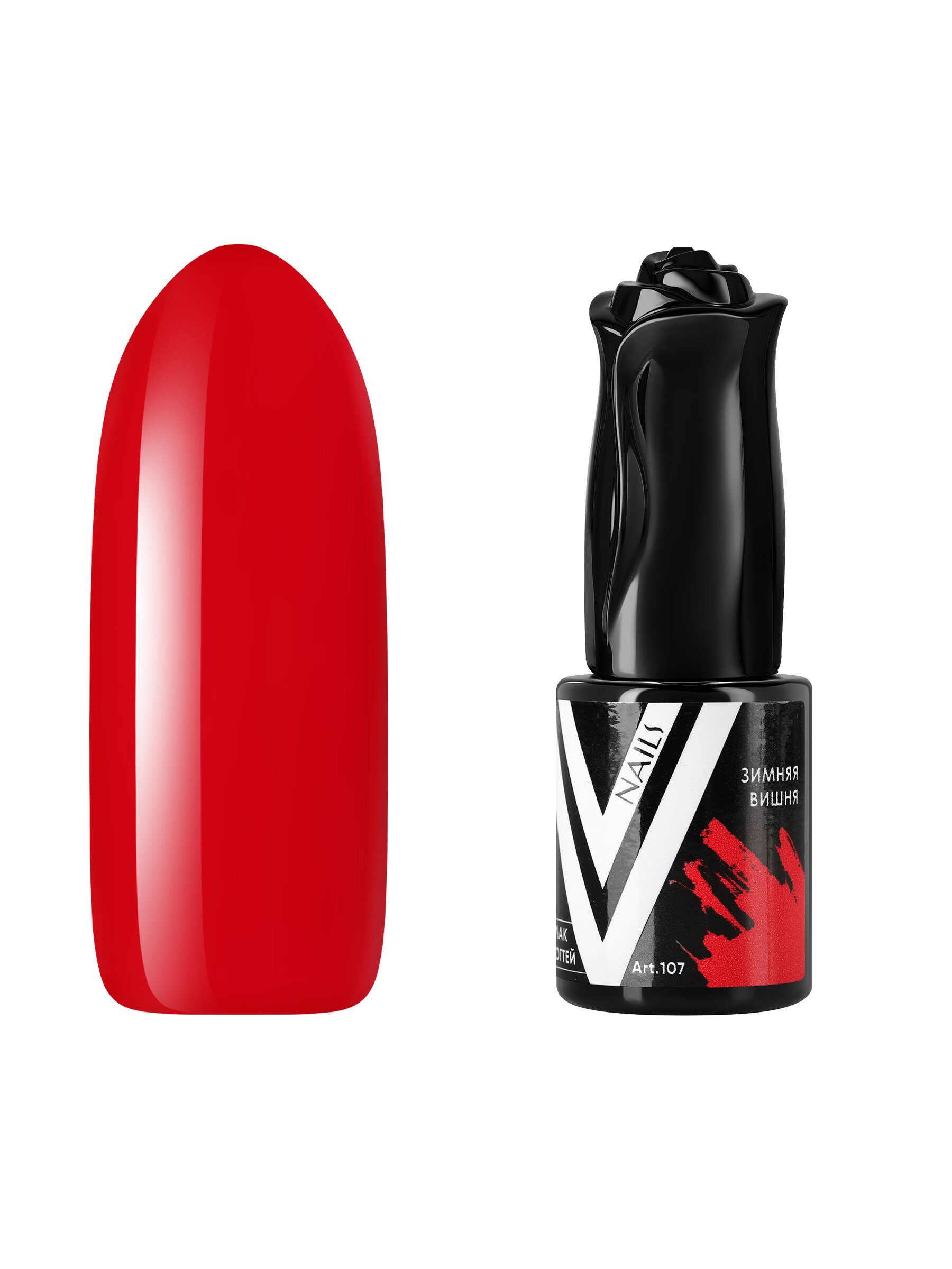 фото Гель-лак для ногтей Vogue Nails полупрозрачный самовыравнивающийся яркий, розовый, 10 мл