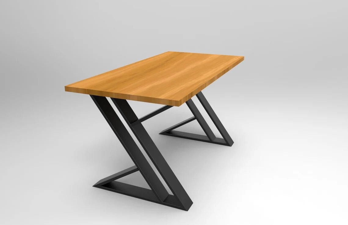Подстолье для стола из металла Z Стиль (2 штуки) - фотография № 1