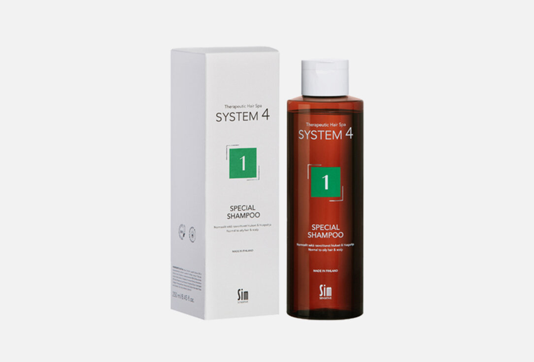 Терапевтический шампунь №1 для нормальной и жирной кожи головы System 4, 1 Special Shampoo 250мл