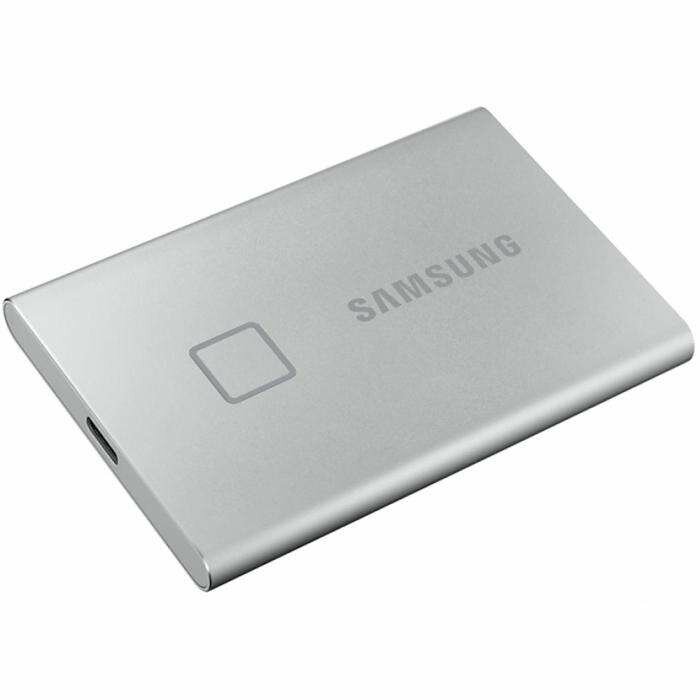 1.8" 500GB Samsung T7 Touch Silver External SSD MU-PC500S/WW USB 3.2 Gen 2 Type-C, 1050/1000 RTL {5} (195242)