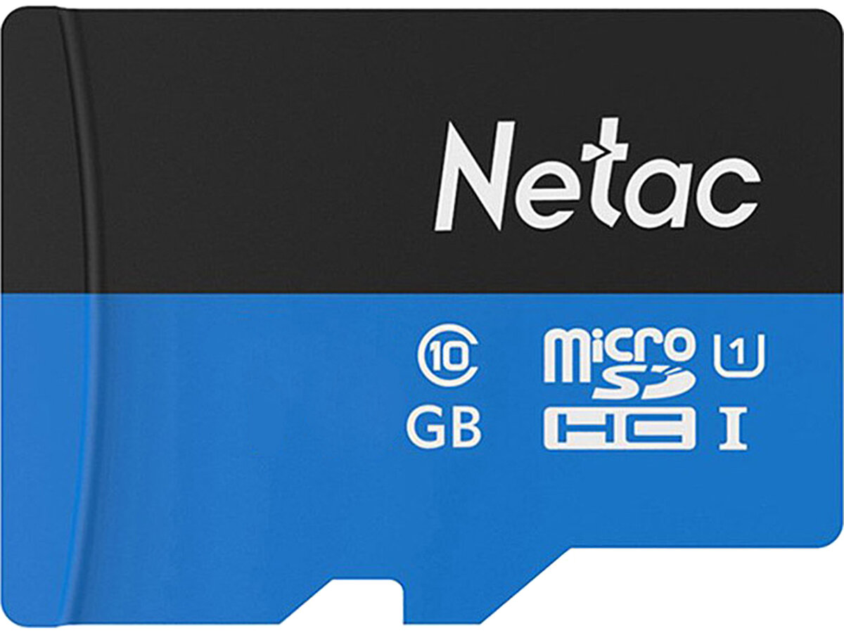 Карта памяти Netac P500 microSDHC 32Gb Class 10 + SD адаптер, NT02P500STN-032G-R