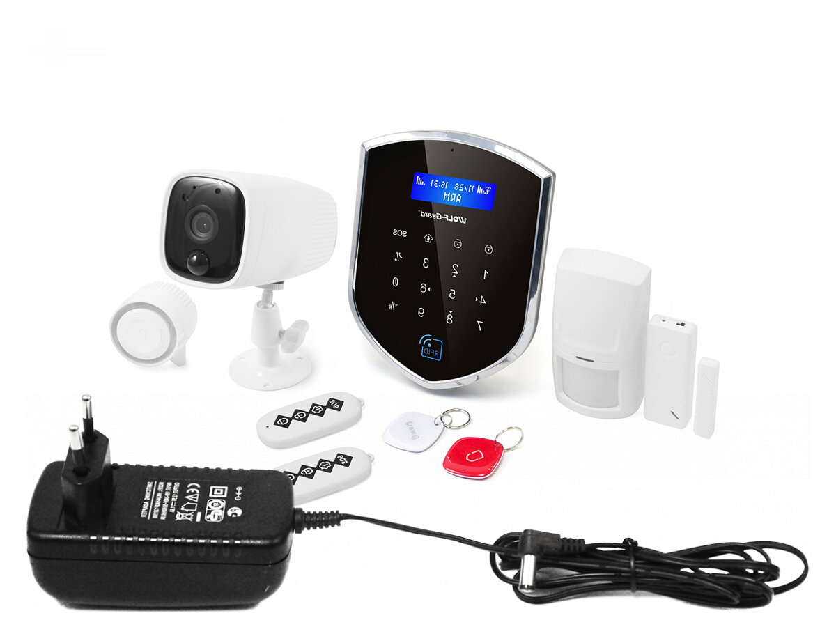 Набор GSM видеосигнализация - Strazh Triumf-Tuya и IP камера HDcom T6-WiFi (P33715OK) для дома для квартиры и офиса