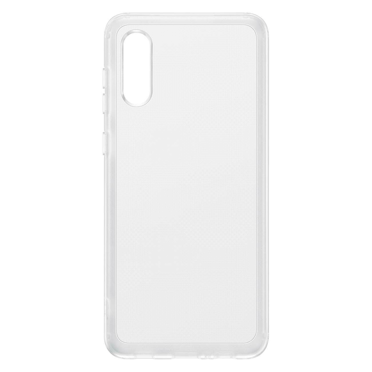 Чехол Samsung Soft Clear Cover A02 Transparent (EF-QA022)