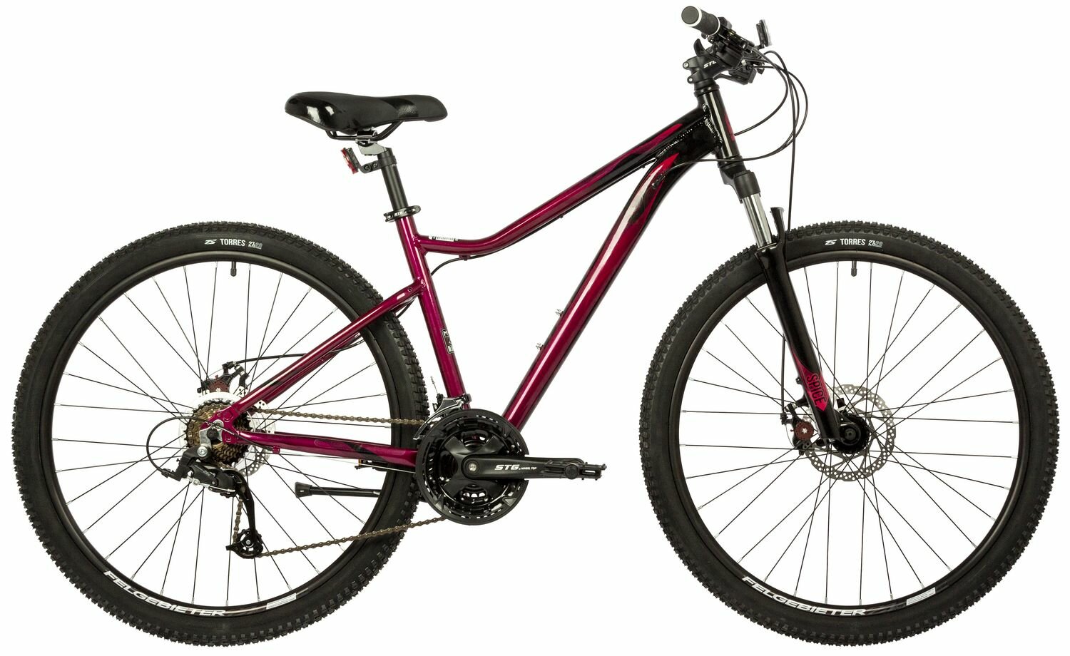 Женский велосипед Stinger Laguna Evo SE 27.5, год 2022, ростовка 17, цвет Красный
