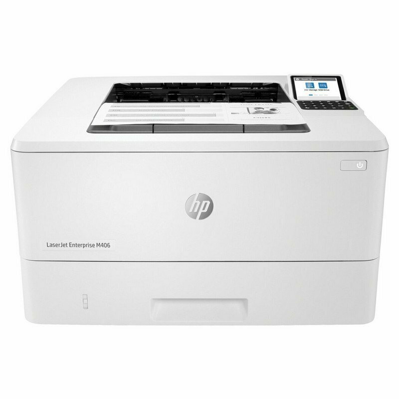 Принтер лазерный HP LaserJet Enterprise M406dn А4, 38 стр./мин, 100 000 стр./мес., дуплекс, сетевая карта, 3PZ